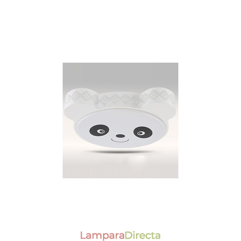 Lámpara de techo empotrada con control remoto, moderna, blanca y cálida.