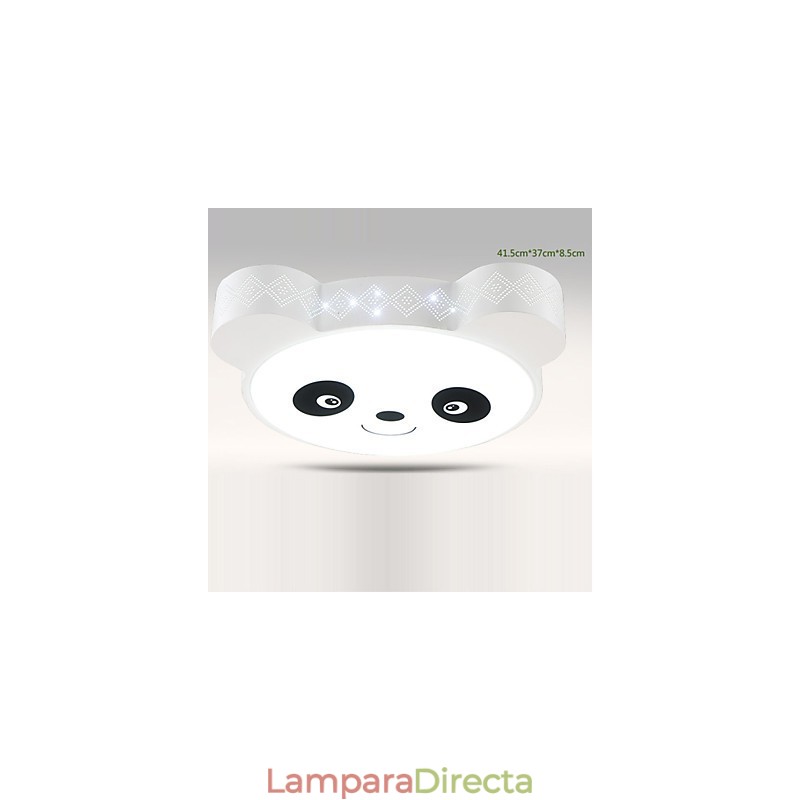 Lámpara de techo empotrada con control remoto, moderna, blanca y cálida.