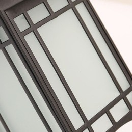Lámpara de pared estilo chino para exteriores, impermeable, con forma de pabellón, para jardín y balcón.