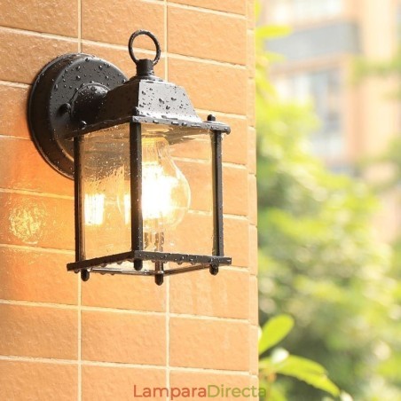 Aplique de pared europeo para exteriores, impermeable, cuadrado, para patio, jardín y balcón. Aplique de pared europeo para exteriores, impermeable, cuadrado, para patio, jardín y balcón.