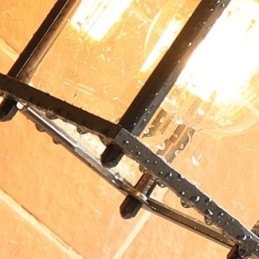Aplique de pared europeo para exteriores, impermeable, cuadrado, para patio, jardín y balcón.