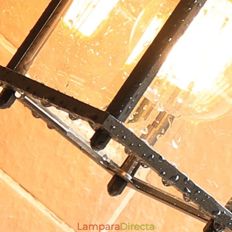 Aplique de pared europeo para exteriores, impermeable, cuadrado, para patio, jardín y balcón.
