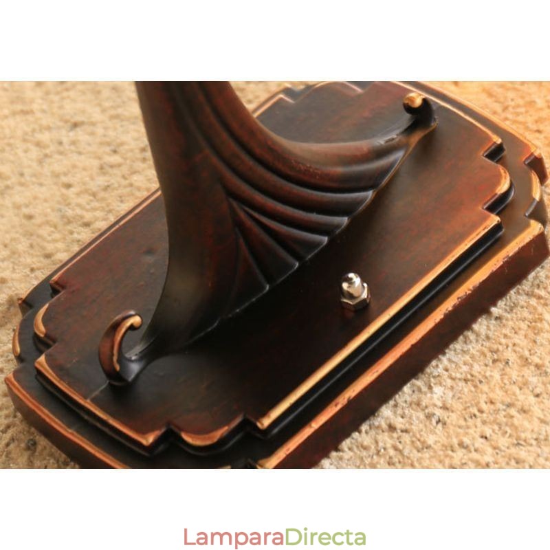 Aplique de pared europeo retro para exteriores, impermeable, tallado, para jardín, balcón y patio.