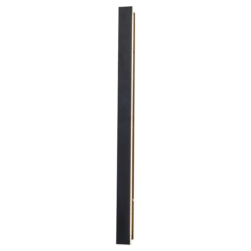Aplique de pared moderno y contemporáneo para exteriores, largo, IP44, para porche, patio y jardín.