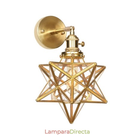 Lámpara de pared moderna con pantalla de cristal Lámpara de pared moderna con pantalla de cristal