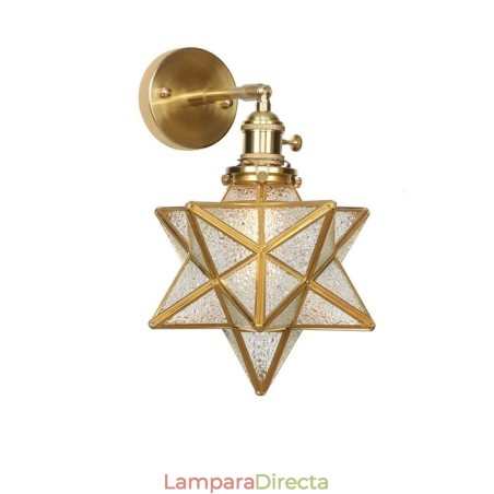 Lámpara de pared moderna con pantalla de cristal Lámpara de pared moderna con pantalla de cristal