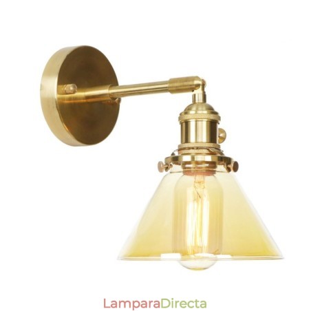 Lámpara de pared moderna con pantalla de cristal Lámpara de pared moderna con pantalla de cristal