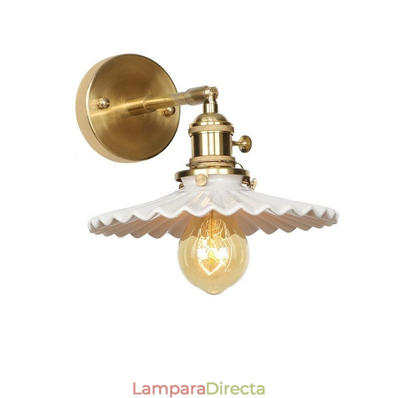 Lámpara de pared moderna con pantalla de cerámica
