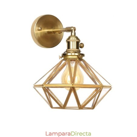 Lámpara de pared moderna con pantalla de cristal Lámpara de pared moderna con pantalla de cristal