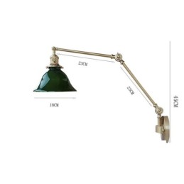 Lámpara de pared moderna con pantalla de cristal