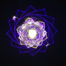 Lámpara de techo moderna y contemporánea de cristal y metal