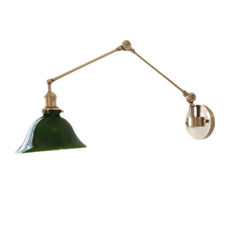 Lámpara de pared moderna con pantalla de cristal