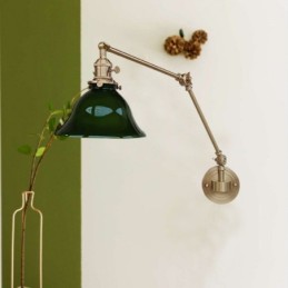 Lámpara de pared moderna con pantalla de cristal