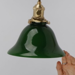 Lámpara de pared moderna con pantalla de cristal