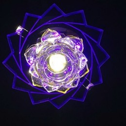 Lámpara de techo moderna y contemporánea de cristal y metal