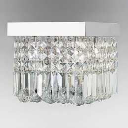 Lámpara de techo moderna y contemporánea de cristal y metal