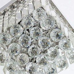 Lámpara de techo moderna y contemporánea de cristal y metal
