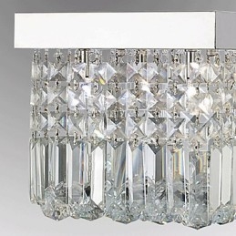 Lámpara de techo moderna y contemporánea de cristal y metal
