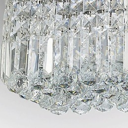 Lámpara de techo moderna y contemporánea de cristal y metal