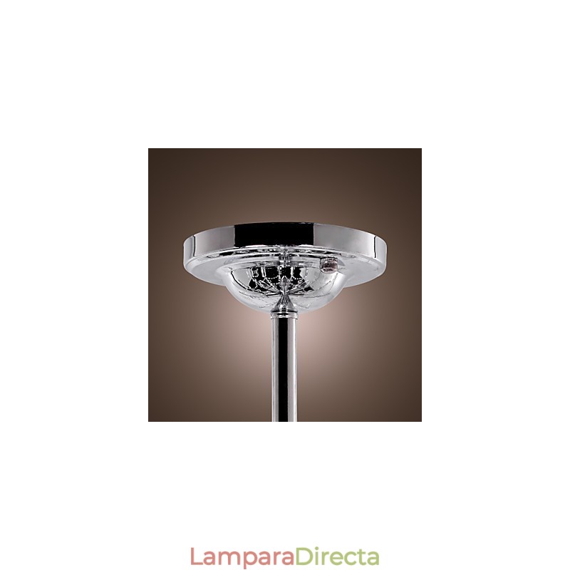 Lujosa lámpara colgante de cristal con 6 luces