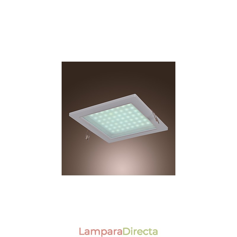 Lámparas empotradas modernas de forma cuadrada
