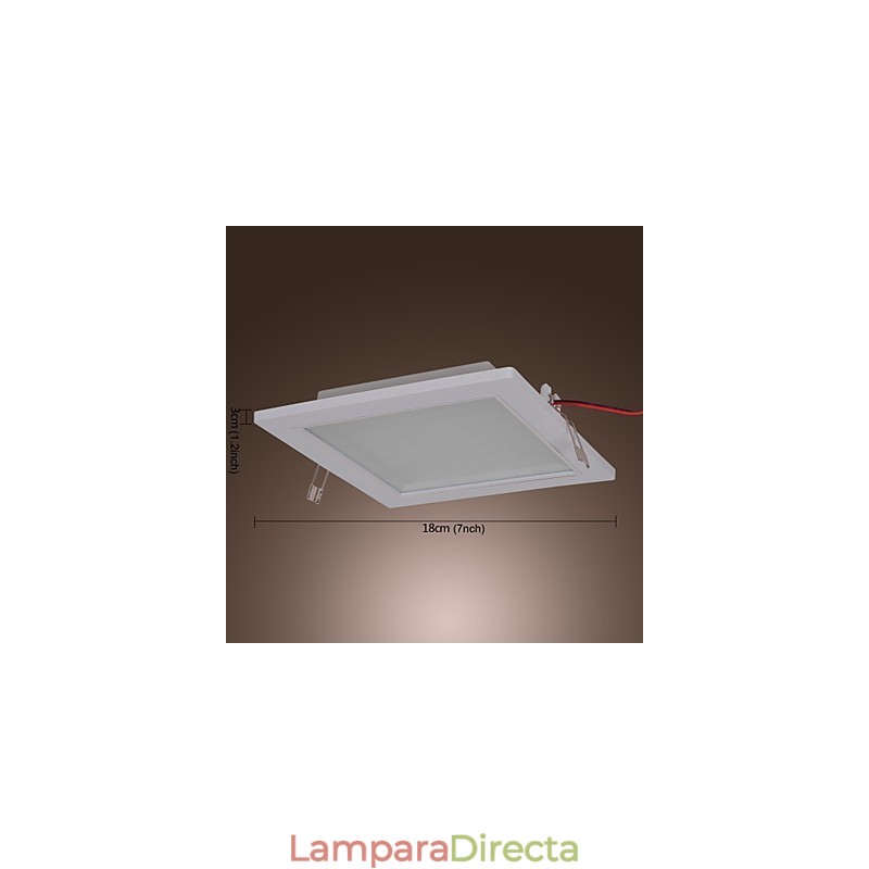 Lámparas empotradas modernas de forma cuadrada