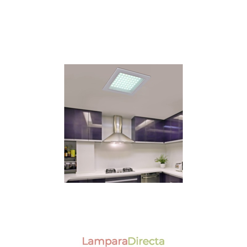 Lámparas empotradas modernas de forma cuadrada