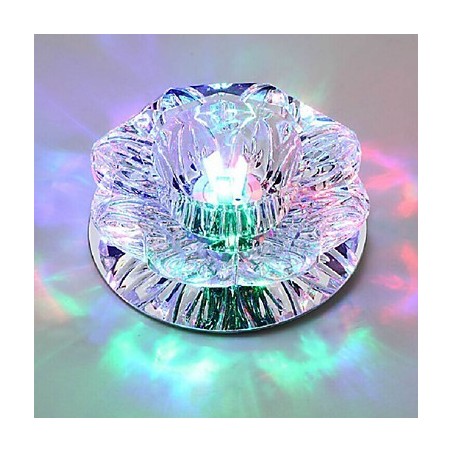 Lámpara de techo de cristal SMD de 3 W, tubo de luz creativo, luz de cúpula de colores Lámpara de techo de cristal SMD de 3 W, tubo de luz creativo, luz de cúpula de colores