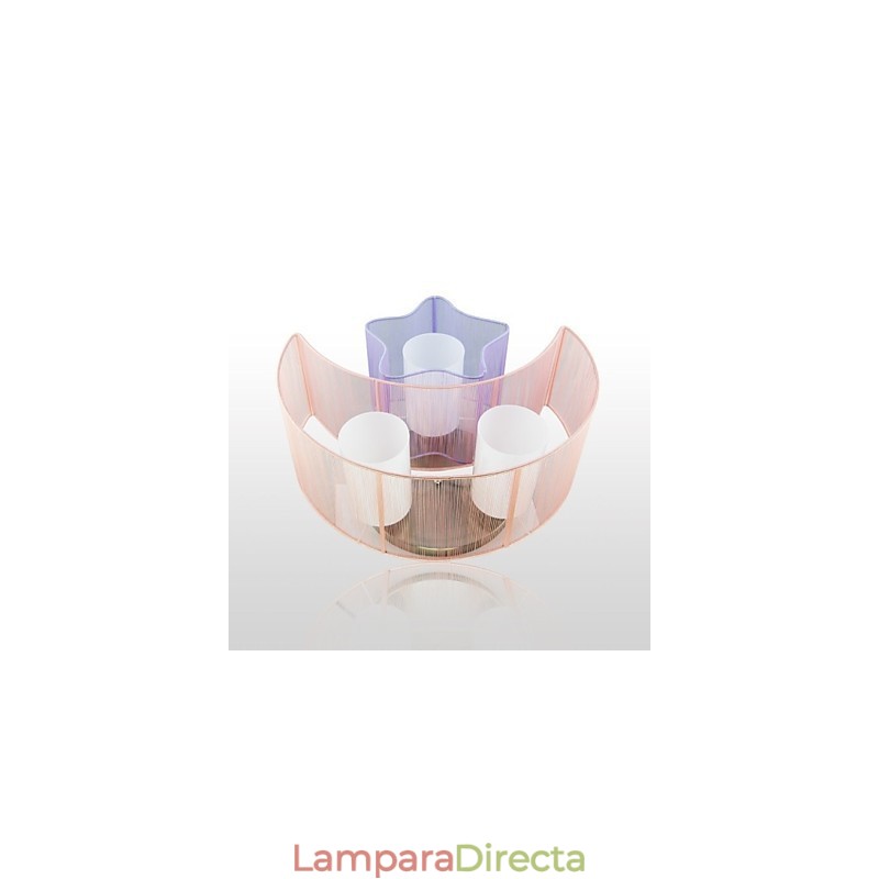 Dibujo de línea romántica Estrellas La luna absorbe la luz de la cúpula Lámpara