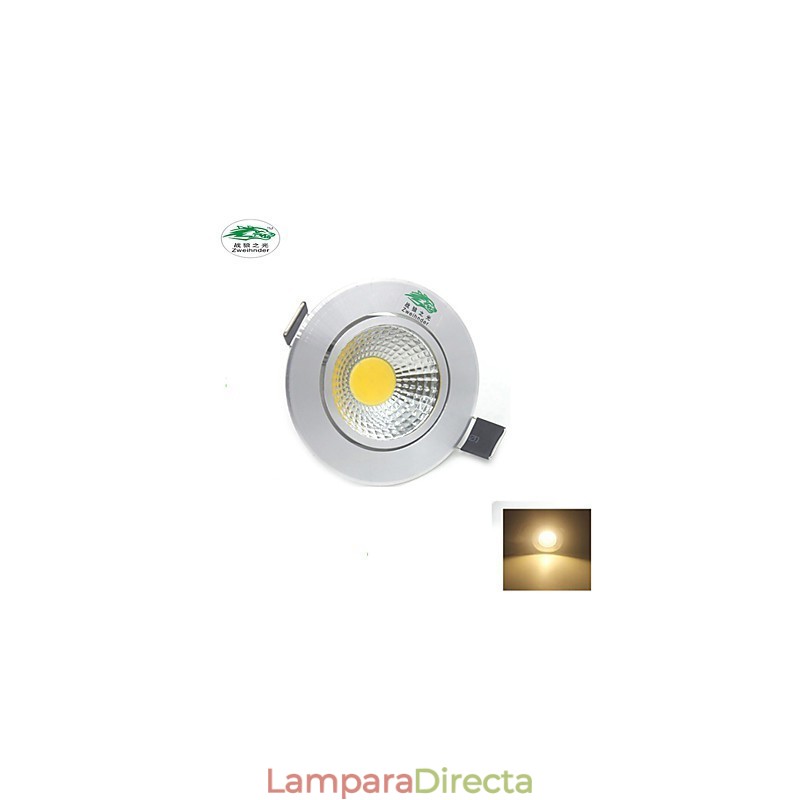 Lámpara de techo COB de 3 W y 300 lm, luz blanca cálida, 4 unidades