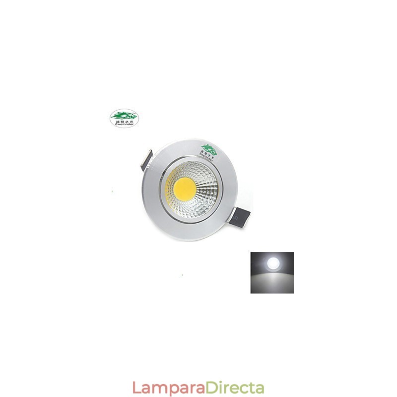 Lámpara de techo COB de 3 W y 300 lm, luz blanca cálida, 4 unidades