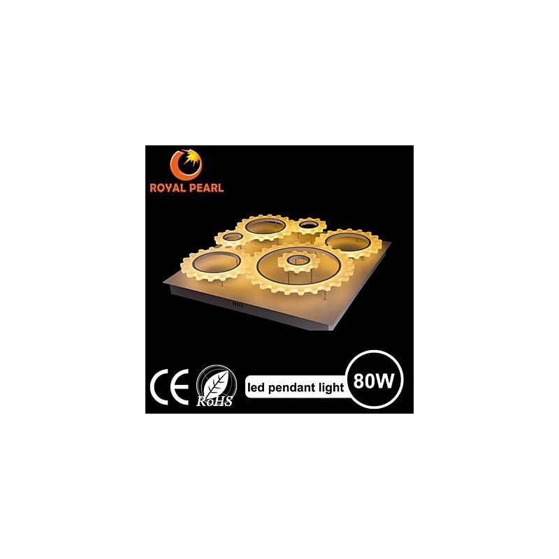 Lámpara colgante Epistar Chips de 80 W, luz blanca fría