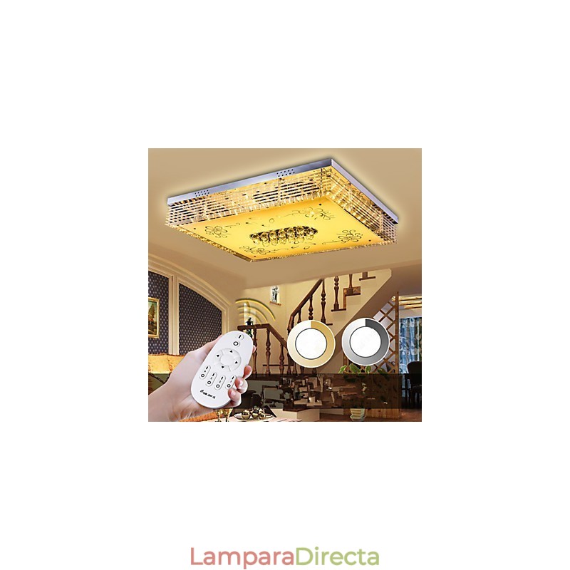 Lámpara de techo de cristal moderna y contemporánea de metal