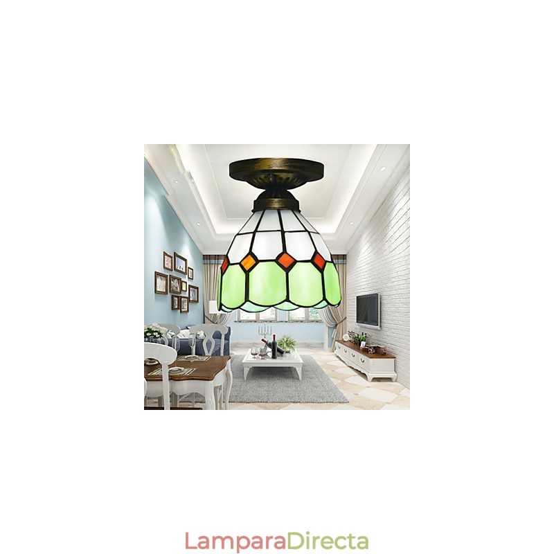 Lámpara de techo absorbente con diseño mediterráneo, creativa y con diseño de cúpula absorbente.