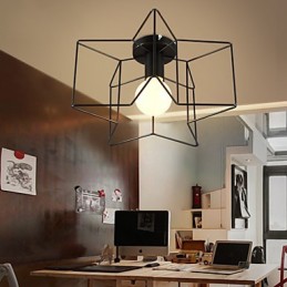 Luces de porche modernas y creativas con pentagrama que absorben la luz de la cúpula.
