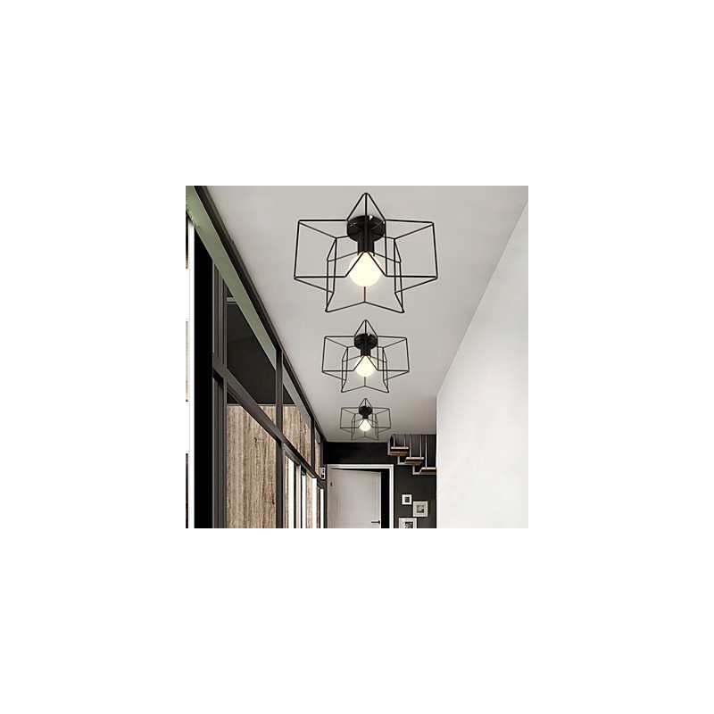 Luces de porche modernas y creativas con pentagrama que absorben la luz de la cúpula.