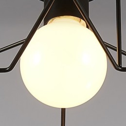 Luces de porche modernas y creativas con pentagrama que absorben la luz de la cúpula.