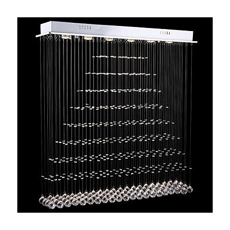 Lámparas de araña de cristal rectangulares para colgar en el techo Lámparas de araña de cristal rectangulares para colgar en el techo