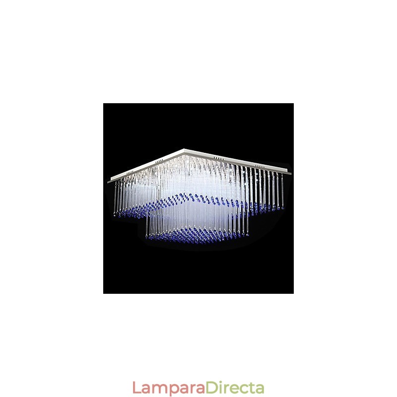 Lámpara de techo de 12 luces moderna, sencilla y artística.