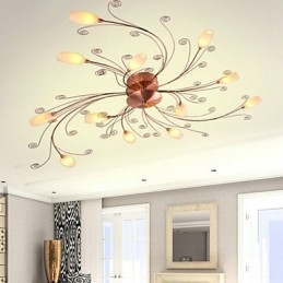Lámparas artísticas empotradas de aluminio con 12 luces