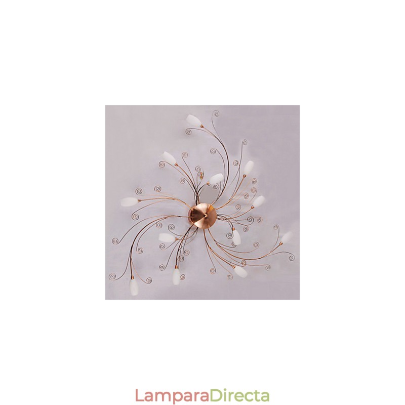 Lámparas artísticas empotradas de aluminio con 12 luces