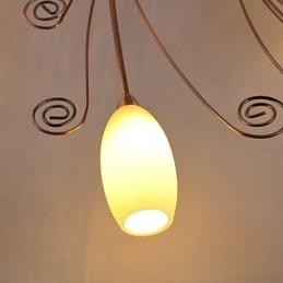 Lámparas artísticas empotradas de aluminio con 12 luces