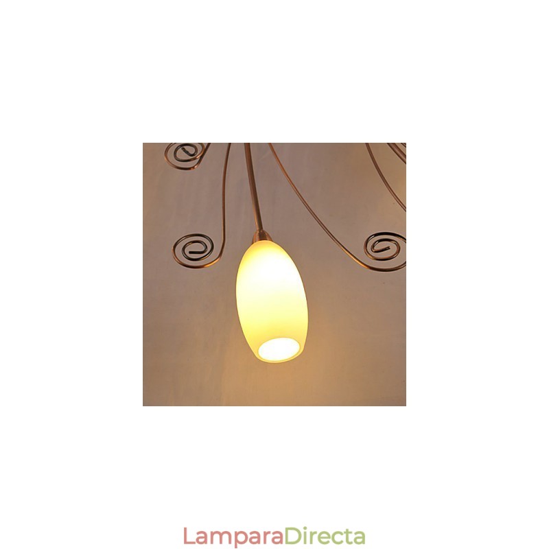 Lámparas artísticas empotradas de aluminio con 12 luces
