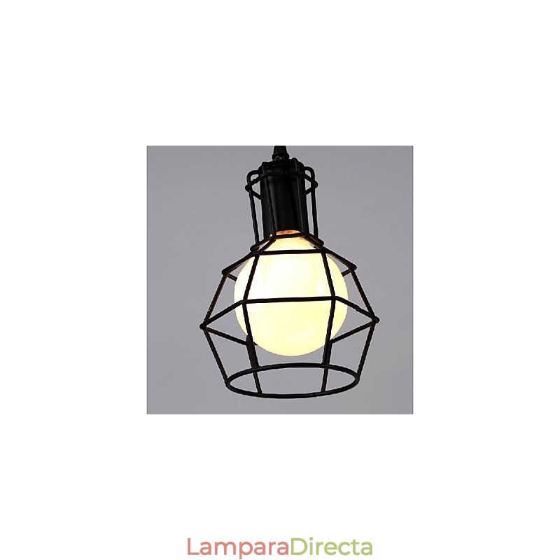 Lámpara colgante de metal con pintura estilo campestre, estilo retro, clásica, tradicional, para comedor