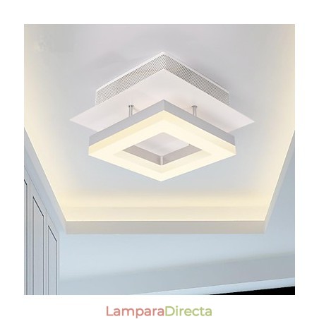 Lámpara empotrada de acrílico moderna y contemporánea de 9 W