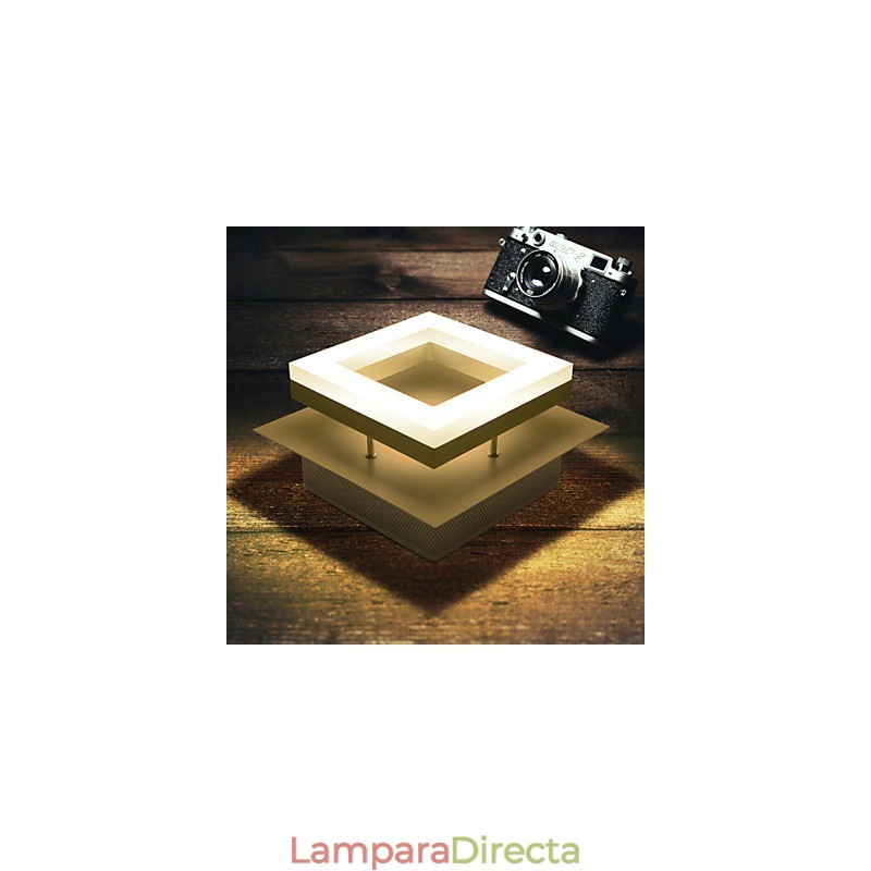 Lámpara empotrada de acrílico moderna y contemporánea de 9 W