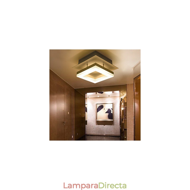 Lámpara empotrada de acrílico moderna y contemporánea de 9 W