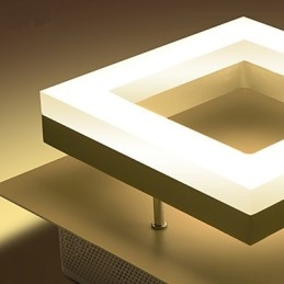 Lámpara empotrada de acrílico moderna y contemporánea de 9 W