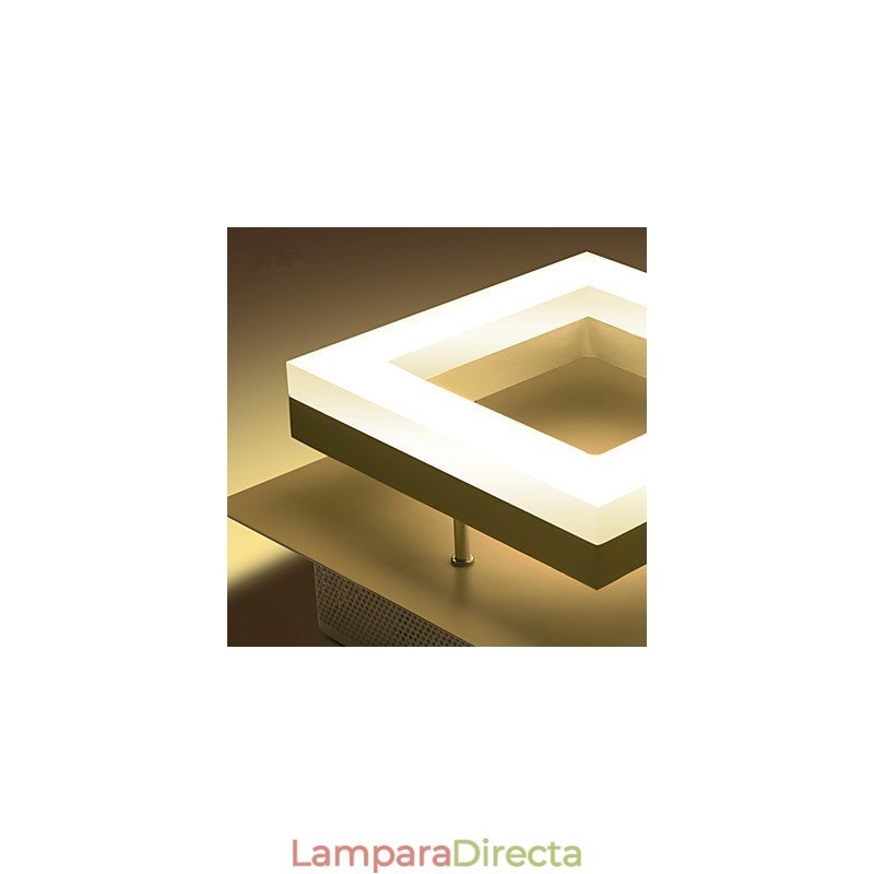 Lámpara empotrada de acrílico moderna y contemporánea de 9 W