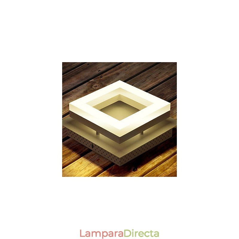 Lámpara empotrada de acrílico moderna y contemporánea de 9 W